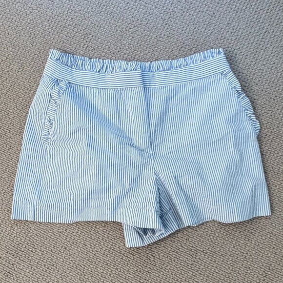 BOGO J. Crew Factory Seersucker Ruffle Shorts - Picture 4 of 8